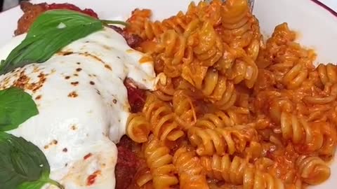 The CHICKEN PARM & SPICY ROTINI PASTA from Parm is all you’ll ever need!