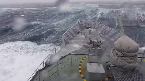 WARSHIP Hit By Monster Wave