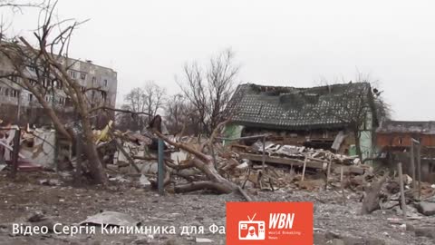 Ukrainian city(Borodianka) bombarding by Russian army