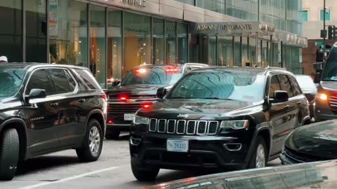 President Trump departing Trump Tower, en route to The Bronx now. #TRUMP2024