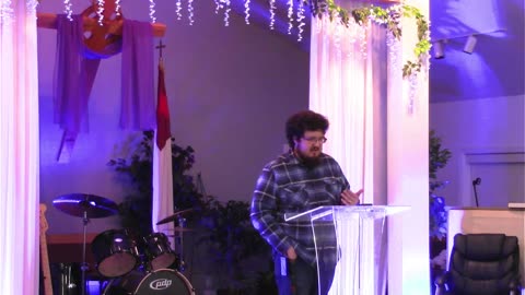 Pastor Adam preaching from Isaiah chapter 40