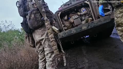 Another Female Soldier - Ukrainian Troops Leave Their Positions in Avdiivka to Evacuate a 300