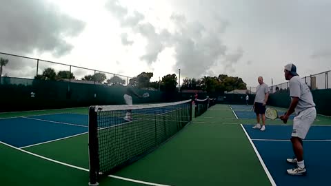 Pickleball Practice Shortgame Under Cloudcover