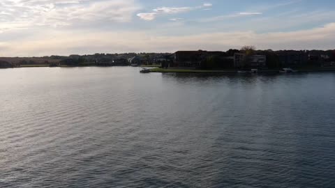 Flying Over A Lake