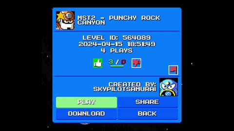 Mega Man Maker Level Highlight: "Punchy Rock Canyon" by SkyPilotSamurai
