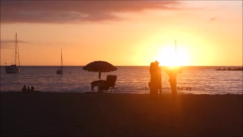 Sunset on Chacala Beach, Nayarit, Mexico