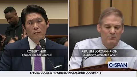 BREAKING IN WASHINGTON - SHOCKING ADMISSION: Congressman Jim Jordan asks Robert Hur