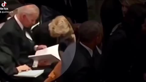 THE DAY THEY RECVD THEIR ENVELOPES AT GW BUSH'S FUNERAL