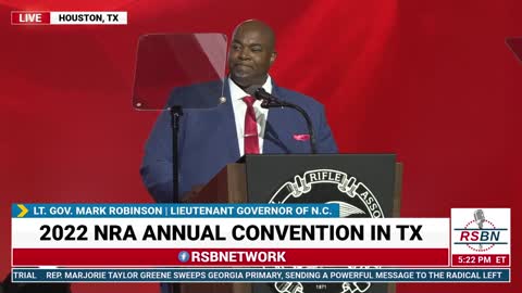 Lt. Governor Mark Robinsons Fiery Speech at the NRA Convention- 2022