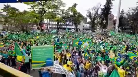 Manifestação em pro bolsonaro