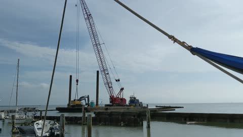 5. Hurrican Hannah Cleanup Prep | Work Boats and View Of Corpus Bay | Harbor Del Sol CCTX