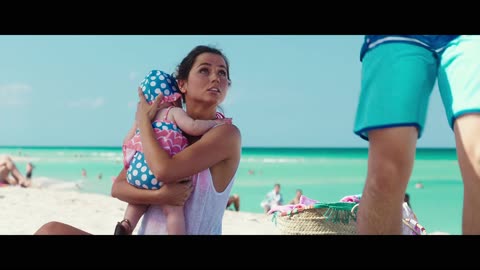 Ana de Armas War Dogs 2016 Beach scene remastered 4k