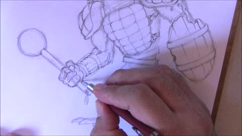 Sketching a Gnoll Monster - Fantasy Art