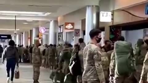 ATALANTA AIRPORT MILITARY ARRIVING (3 JAN 2021)