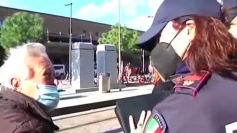 TROOPS REFUSING TO LET ELDERLY LADY ON THE BUS