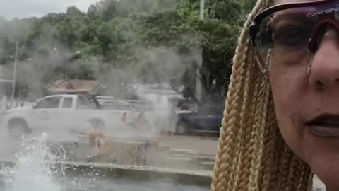 Natural hot spring Thailand