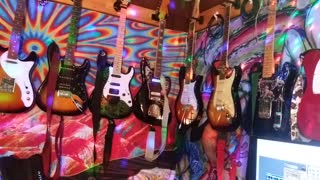 guitars on the wall