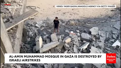 Mosque distroy in Gaza by Israels airstrike