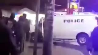 Police Van Ravaged in Philadelphia, PA