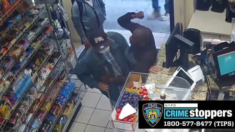 SHOCKING video shows onlookers watch as man robs 84-year in NYC bodega