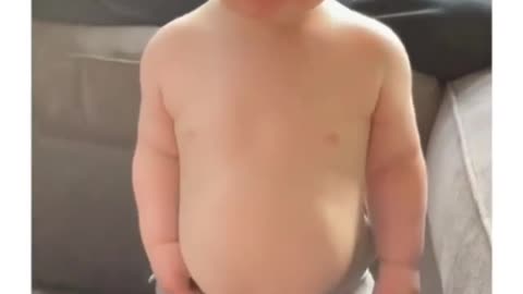 Cutest video on Internet Today ! Funny Kid and his abdomen