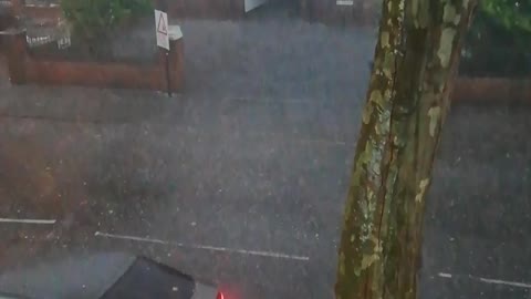 Storm in West Midlands, UK