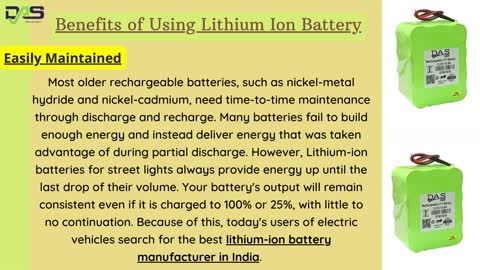 What are the Benefits of Using Lithium Ion Batteries?