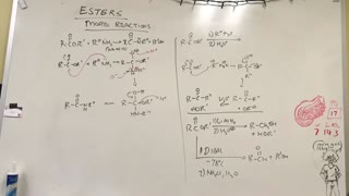 Esters, amines and organometallics
