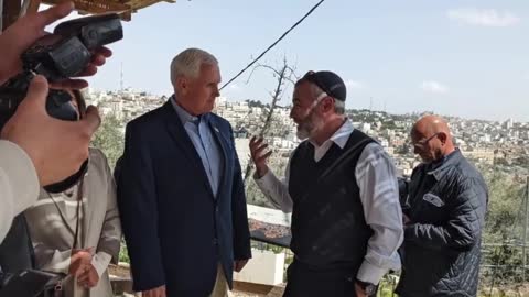 Former VP Mike Pence Visits Tomb of the Biblical Forefathers/Mothers in Hebron