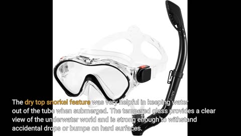 User Feedback: Kids Snorkel Set Dry Top Snorkeling Gear for Kids Youth Boys Girls Junior Age 5-...