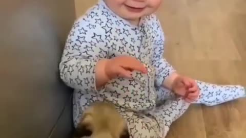 Cute baby nice video