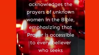 Women Who Prayed in the Bible