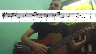 Dionisio Aguado (Lição 21) La escuela de la guitarra
