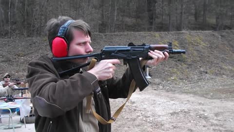 AKS 74U fun shooting in Slovakia