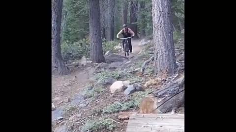 Collab copyright protection - mountain bike rock crash fall