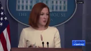Reporter asks Psaki: "Why did you make the decision not to call him out by name?"