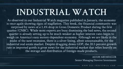 TAG Industrial Watch: April 30, 2022