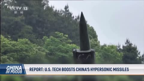 US technology used to boost China’s hypersonic missiles.