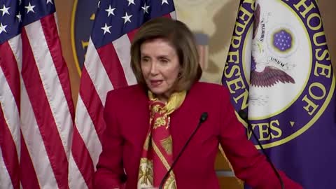 Nancy Pelosi blathering that she don't control the Capitol Police. BULL