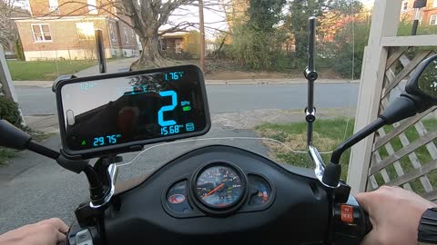 Kymco Agility 50 First Ride With The Wind Screen, Phone Holder And Trunk