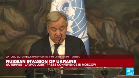 Russian Foreign Minister Lavrov & UN chief Guterres joint press conference