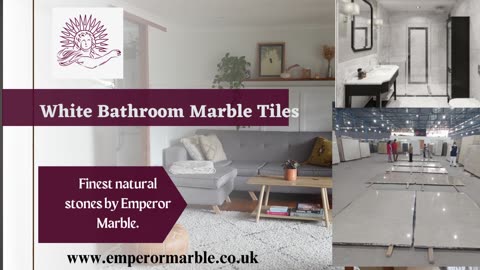 White Bathroom Marble Tiles