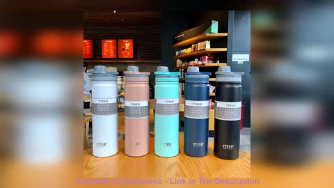❄️ tyeso Double Stainless Steel Flask Coffee Mug Leak-Proof Thermos Mug Travel Thermal Cup Thermos