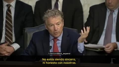 El senador Rand Paul reproduce el propio video de Fauci sobre la inmunidad natural