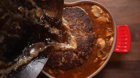 Juicy & Tender Salisbury Steak with Mushroom Gravy