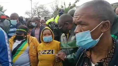 Cyril Ramaphosa on the campaign trail in Soweto