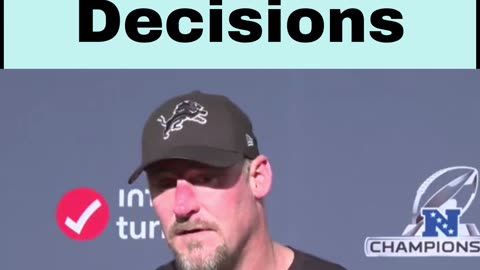 Dan Campbell Speaks Out On 4th Down Decisions