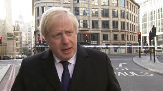 Boris Johnson speaking on terrorist attack