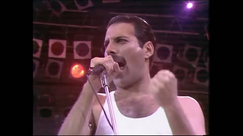 Queen Hammer To Fall Live Aid 1985 AI Digital Remastered