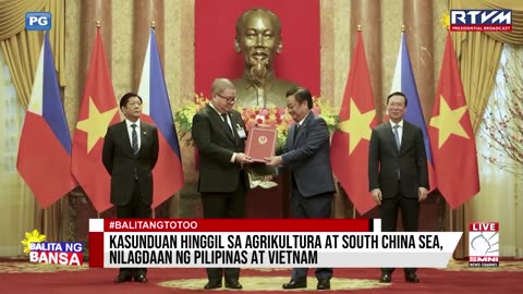 Kasunduan hinggil sa agrikultura at South China Sea, nilagdaan ng Pilipinas at Vietnam